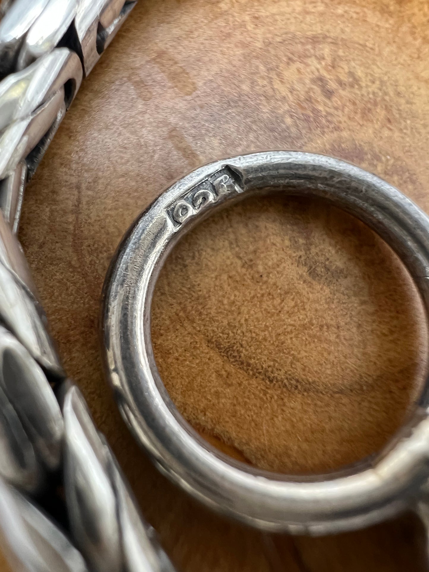 Vintage Sterling Silver Byzantine/ Bali Style Bracelet 9”