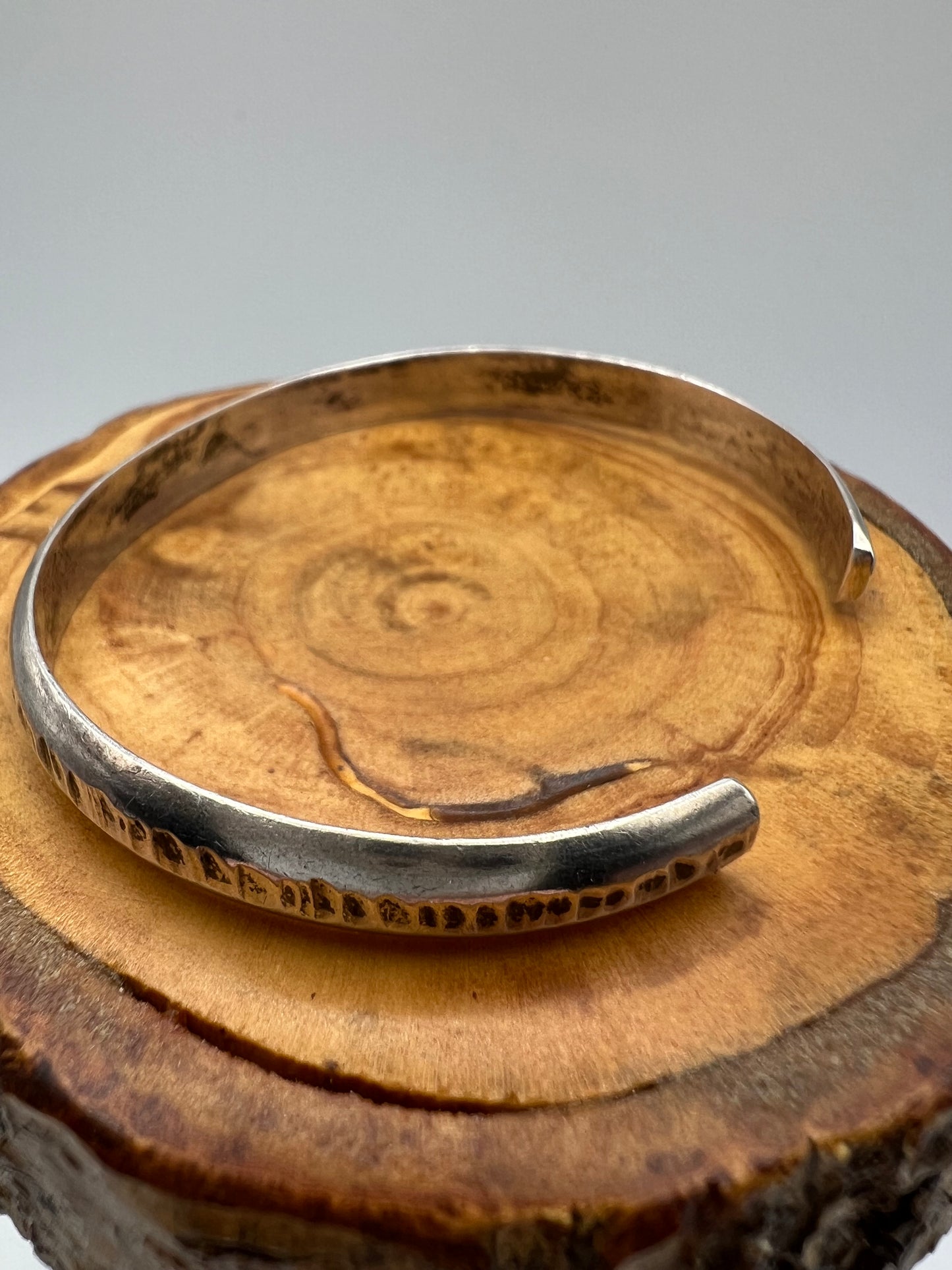 Hammered Sterling Silver Cuff Bracelet 11g