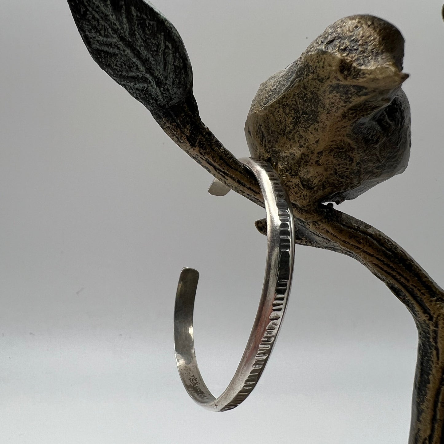 Hammered Sterling Silver Cuff Bracelet 11g