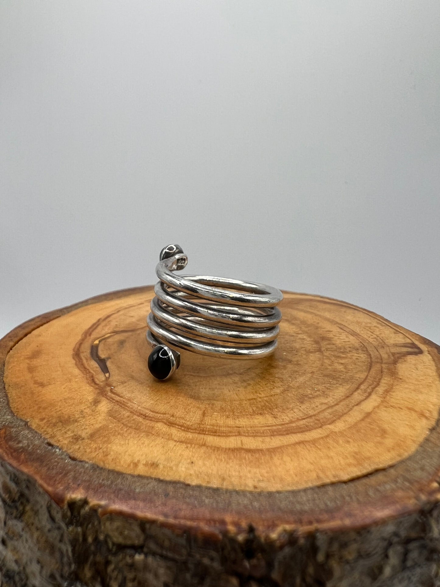 Sterling Silver Coil Ring - Size 7.5