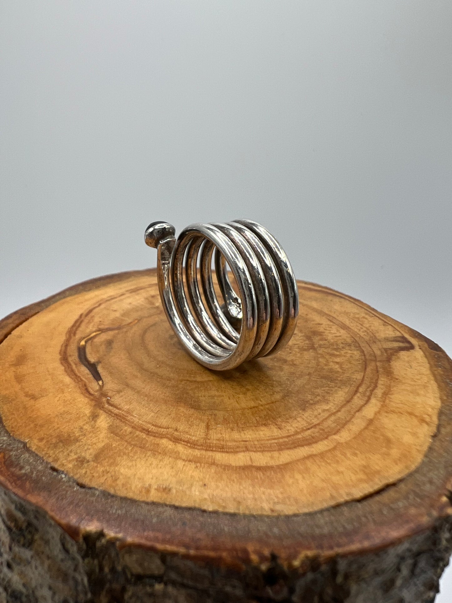 Sterling Silver Coil Ring - Size 7.5