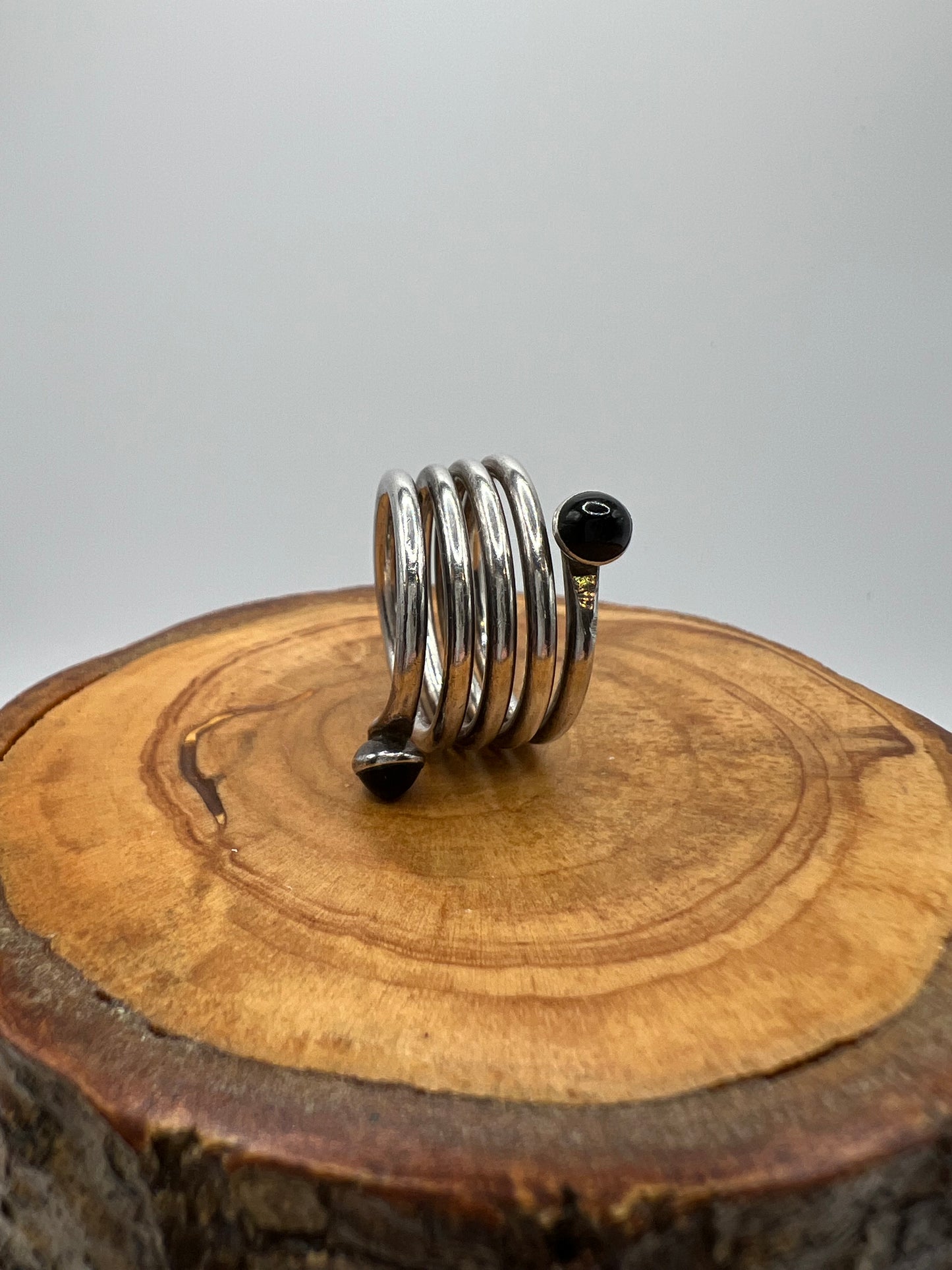 Sterling Silver Coil Ring - Size 7.5