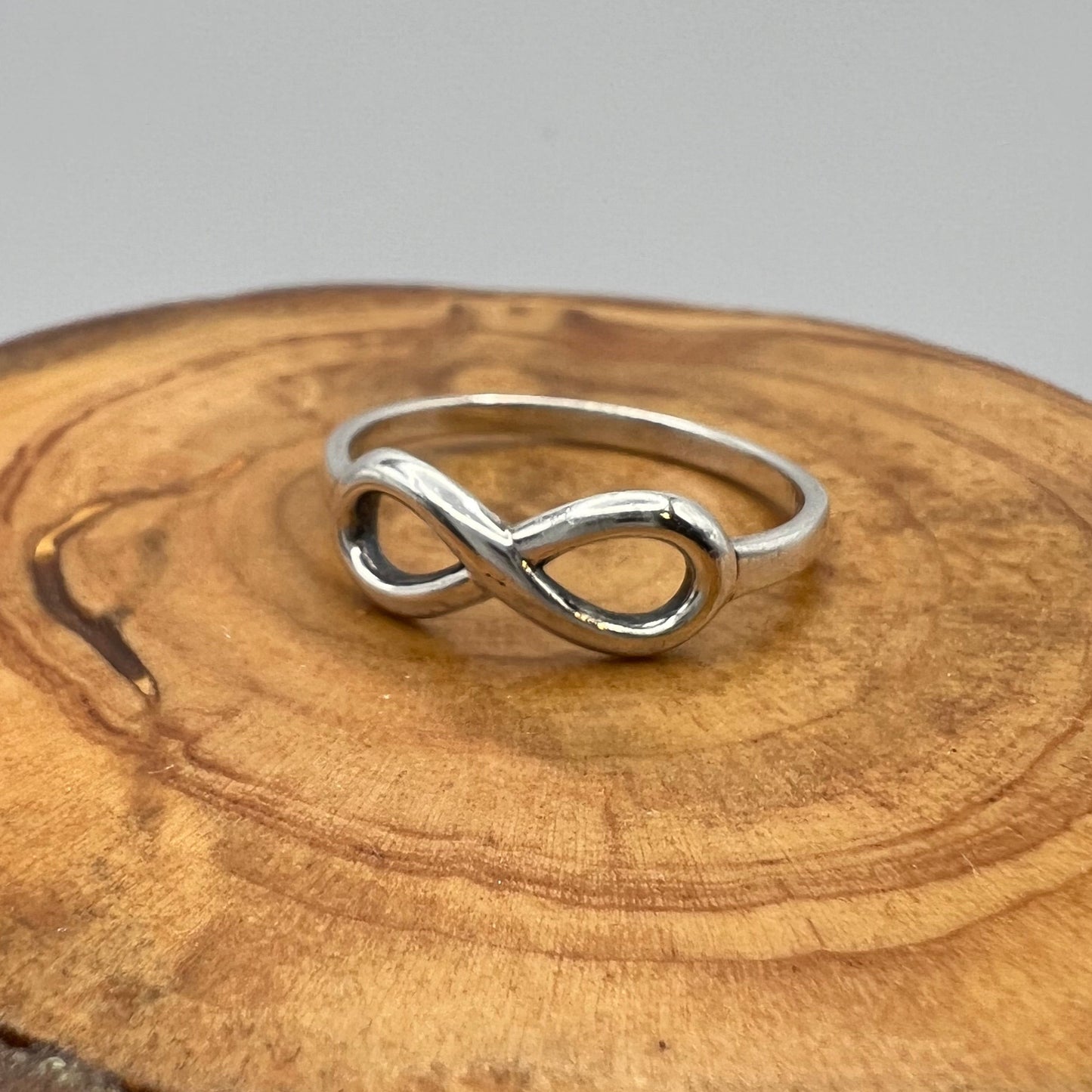 Silver Infinity Ring - Size 9.25