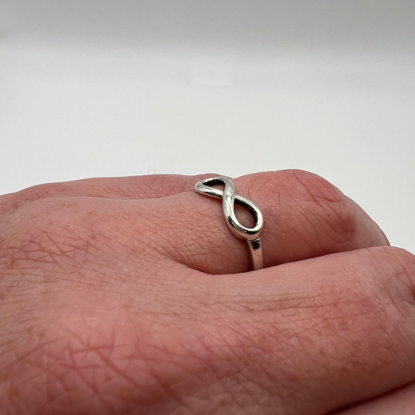 Silver Infinity Ring - Size 9.25