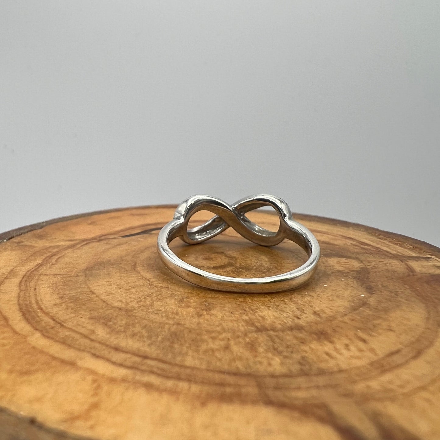 Silver Infinity Ring - Size 7.75