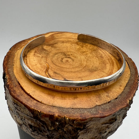 Hammered Sterling Silver Cuff Bracelet 11g